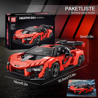 Mould King 10007S Creative Senna GTR Sports Building Toy Set | 1372 PCS