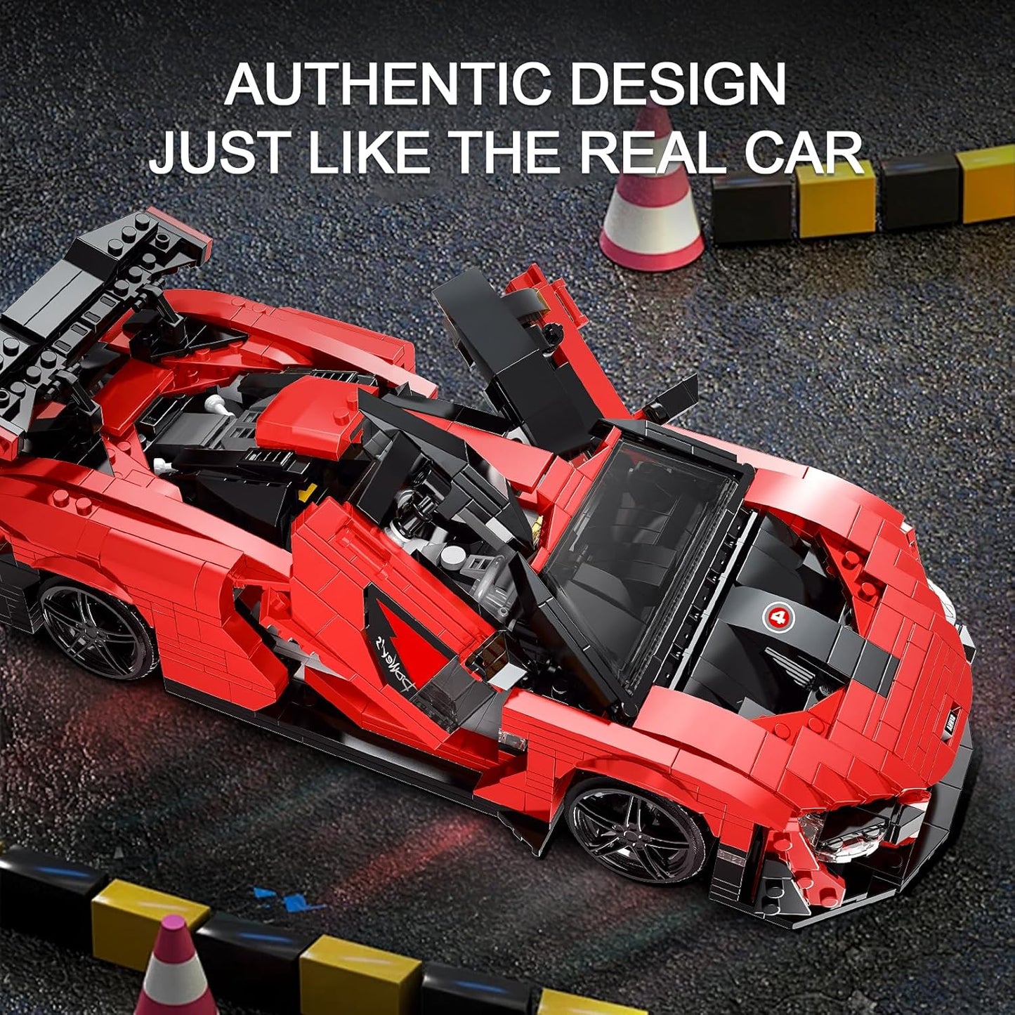 Mould King 10007S Creative Senna GTR Sports Building Toy Set | 1372 PCS
