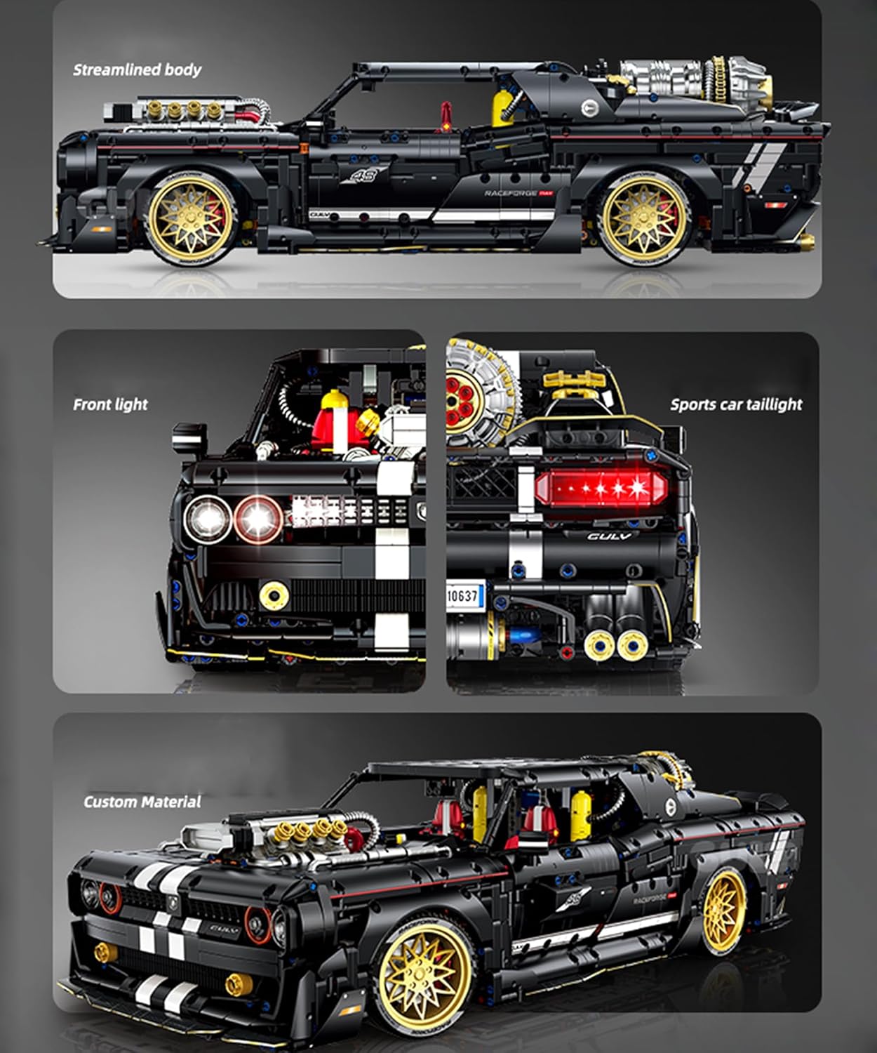 GULY 10637 Dodge Challenger Building Set | 3751 PCS
