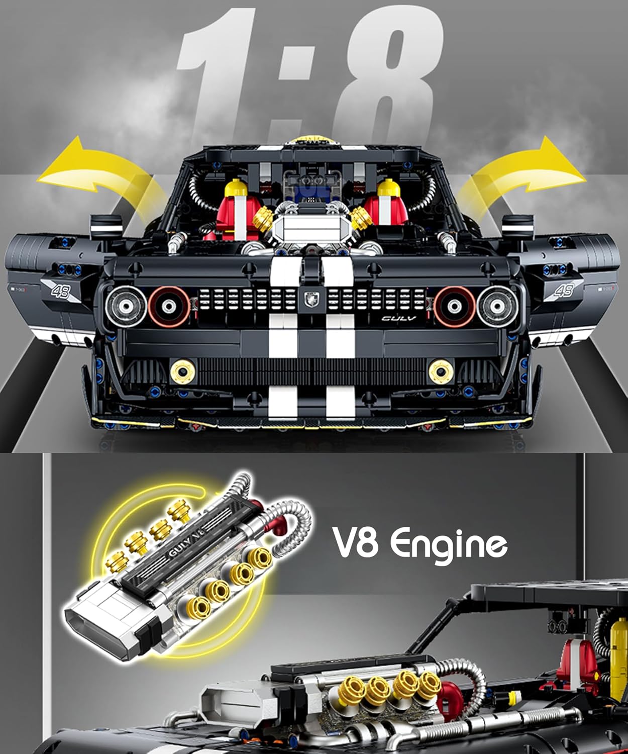 GULY 10637 Dodge Challenger Building Set | 3751 PCS