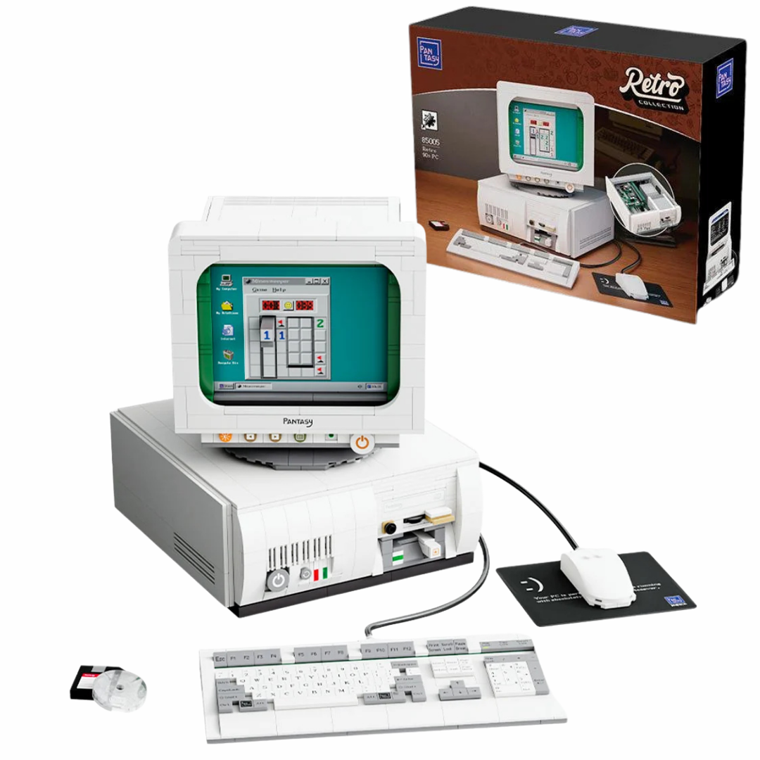 Pantasy 85005 Retro Collection Retro 90s PC Building Toy Set | 1634 PCS