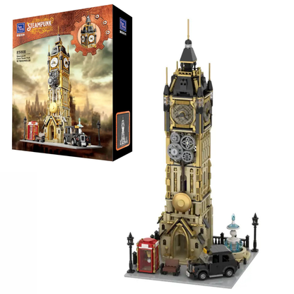 Pantasy 85008 Steampunk Clock Tower Park Building Toy Set |2460 PCS