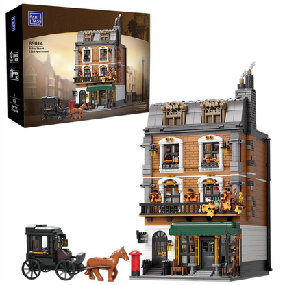 Pantasy 85014 Sherlock Holmes Baker Street 221B Apartment Building Toy Set | 3087 PCS