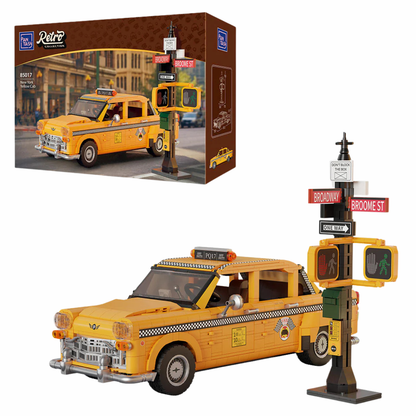 Pantasy 85017 Retro Collection New York Yellow Cab Building Toy Set | 1601 PCS