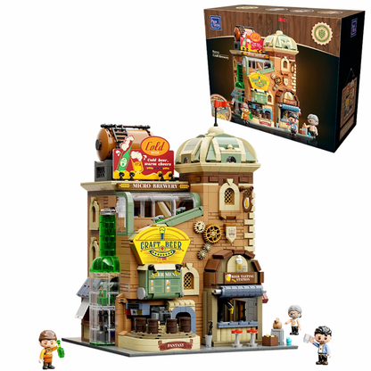 Pantasy 85023 Modular Building Craft Brewery Building Toy Set | 3095 PCS