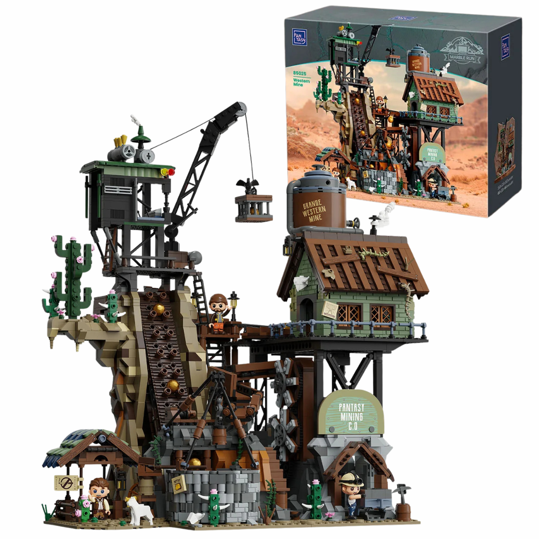 Pantasy 85025 Modular Bulding Western Mine Building Toy Set | 2907 PCS