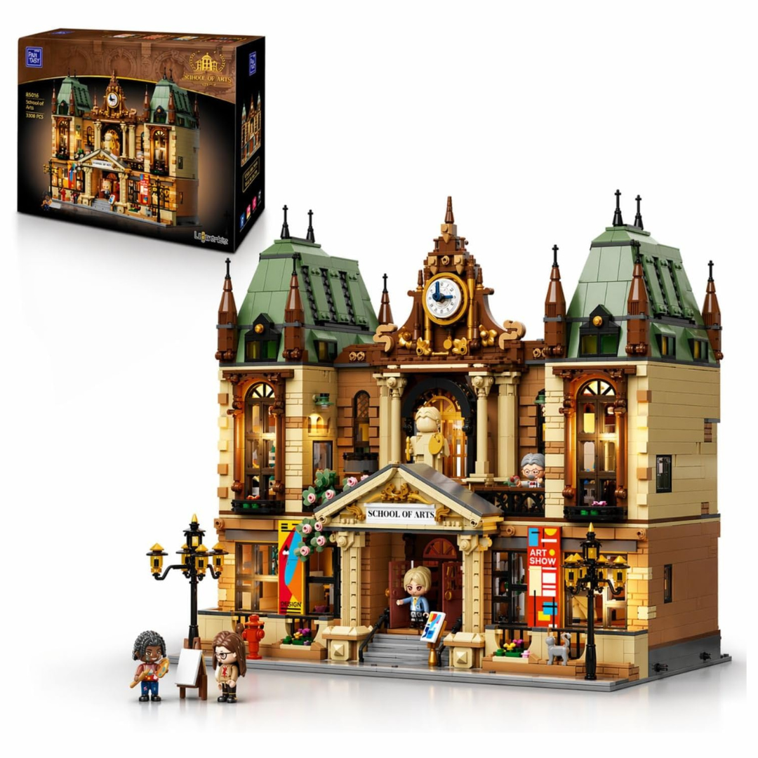 Pantasy 85036 Modular Building School of Arts Building Toy Set | 3463 PCS