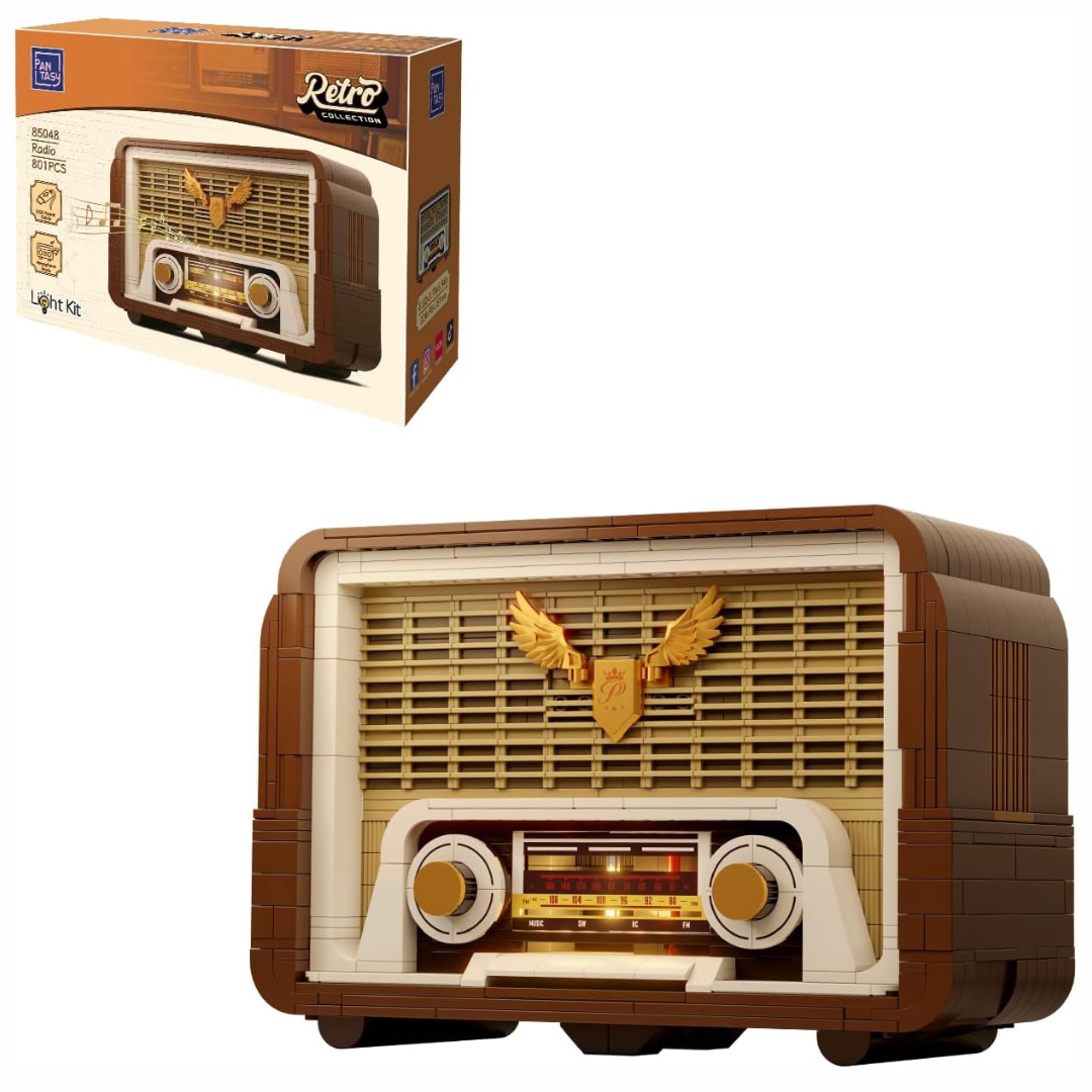Pantasy 85048 Retro Collection Radio Building Toy Set | 811 PCS