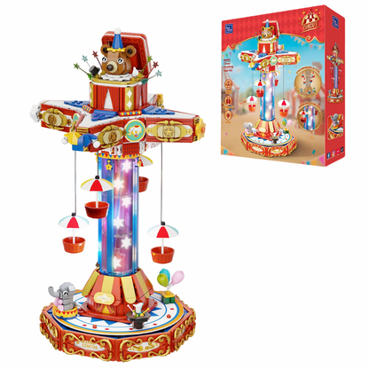 Pantasy 86003 Retro Collection Circus Paradrop Building Toy Set | 1680 PCS