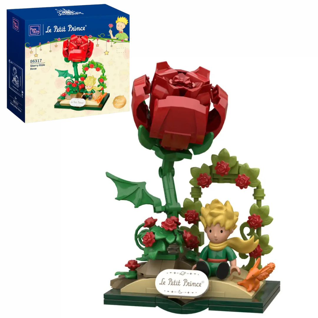 Pantasy 86317 Le Petit Prince Starry Ride Rose Building Toy Set | 179 PCS