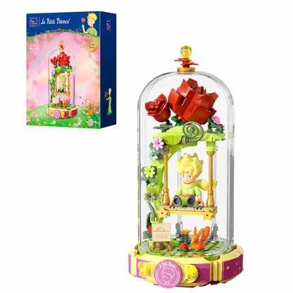 Pantasy 86322 Le Petit Prince Rose Swing Building Toy Set | 234 PCS