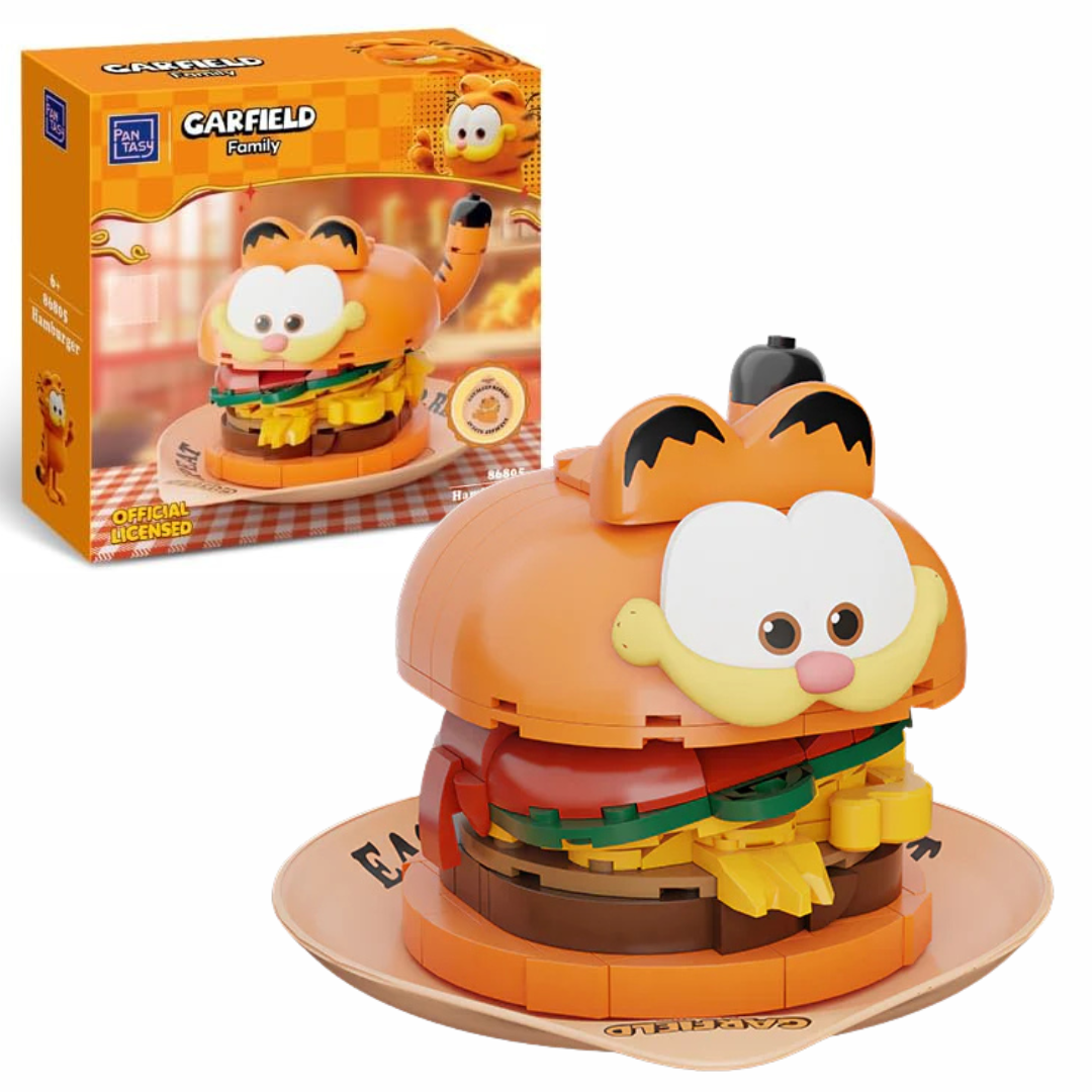 Pantasy 86805 Garfield Foodie Series Hamburger Building Toy Set |300 PCS