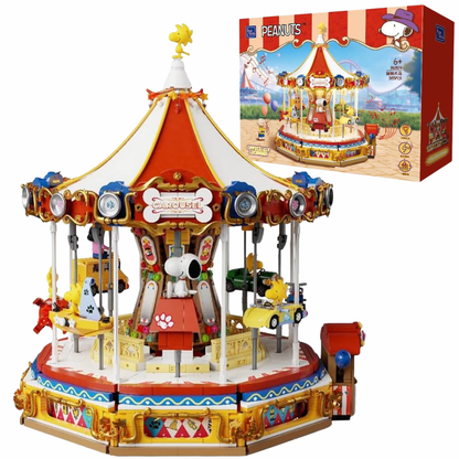 しべ1 Pantasy 86904 Snoopy Carousel Building Toy Set |3132 PCS – Brickmania
