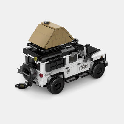 Happy Build PB8825 Land Rover Defender Building Toy Set | 676 PCS | Buildable Car with Display Container