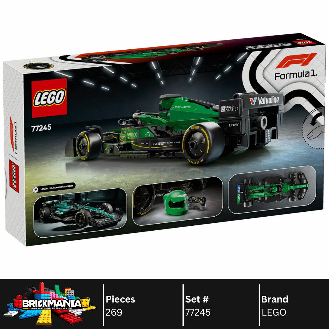 LEGO 77245 Aston Martin Aramco F1® AMR24 Race Car | 269 PCS