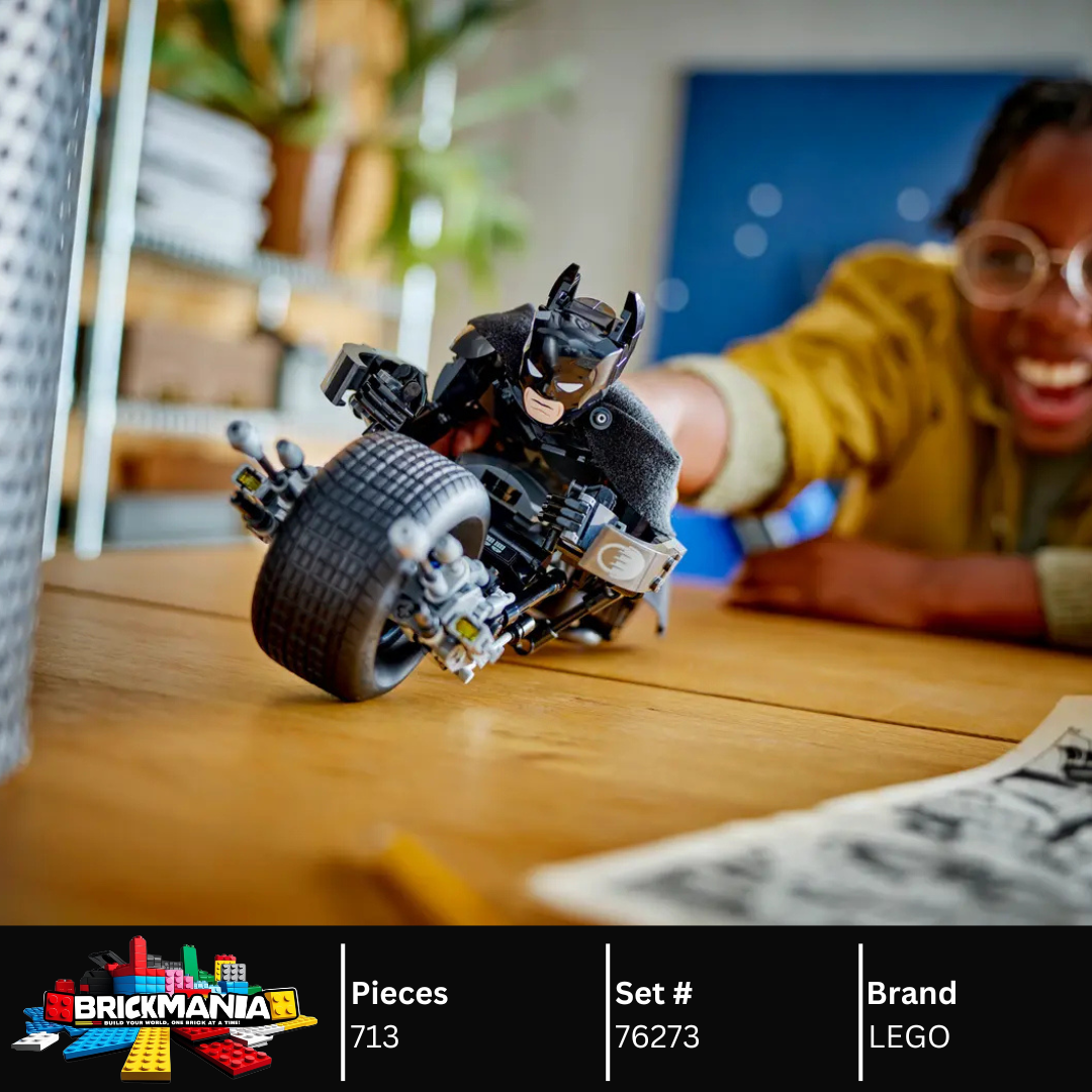 LEGO 76273 Batman™ Construction Figure and the Bat-Pod Bike | 713 PCS