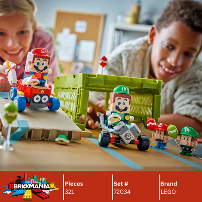 LEGO 72034 Mario Kart™ – Baby Mario vs. Baby Luigi | 321 PCS