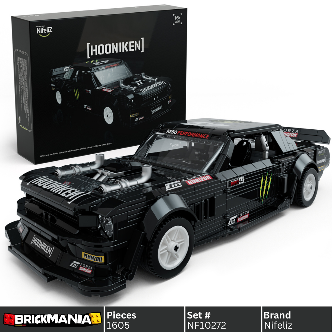 Nifeliz NF10272A Mini HOONIKEN Muscle Car Building Set | 1605 PCS