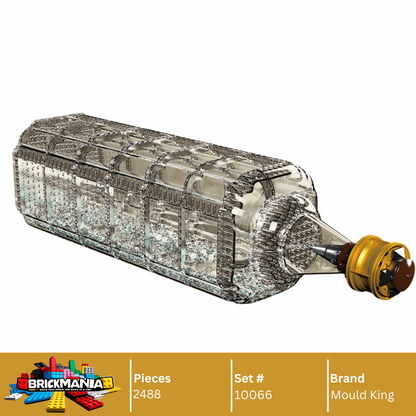 Mould King 10066 Queen Revenger Ship-In-a-Bottle Building Set | 2,488 PCS