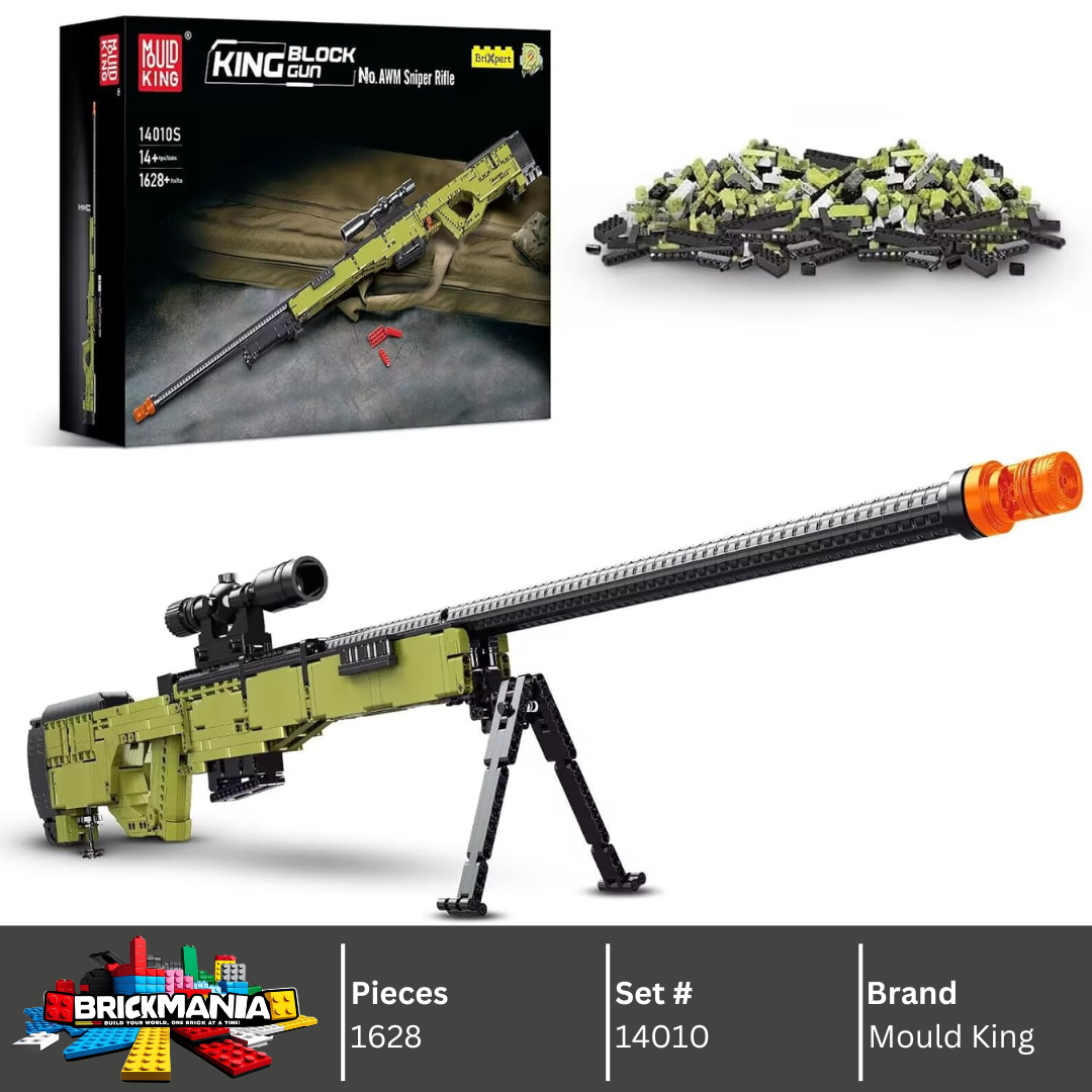 Mould King 14010 AWM Sniper Rifle Building Toy Set | 1628 PCS