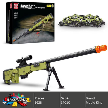 Mould King 14010 AWM Sniper Rifle Building Toy Set | 1628 PCS