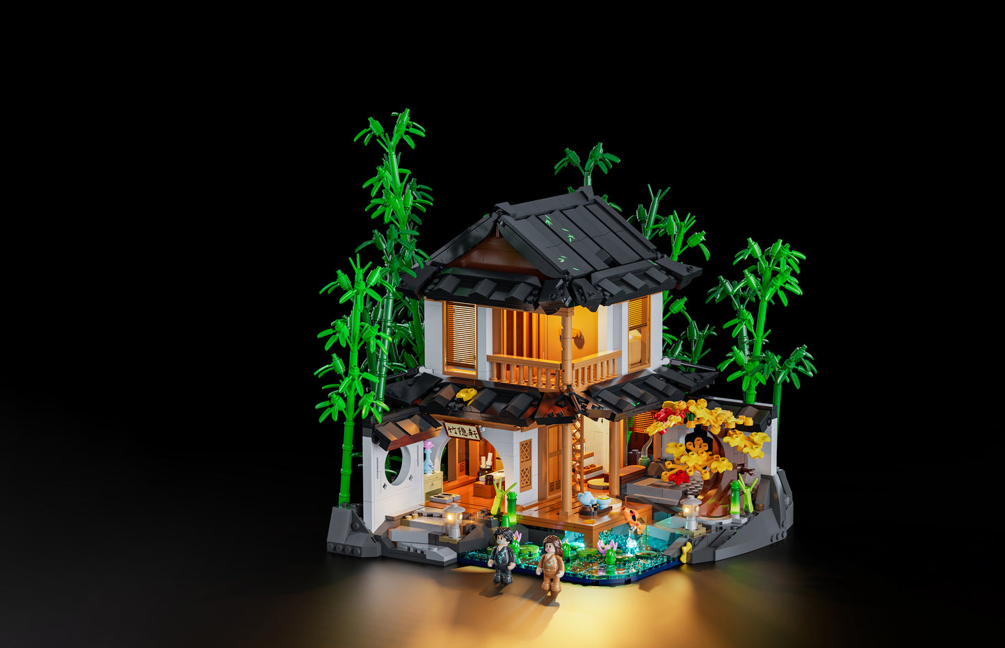 Lumibricks L9075 Bamboo House Building Toy Set | 2432 PCS