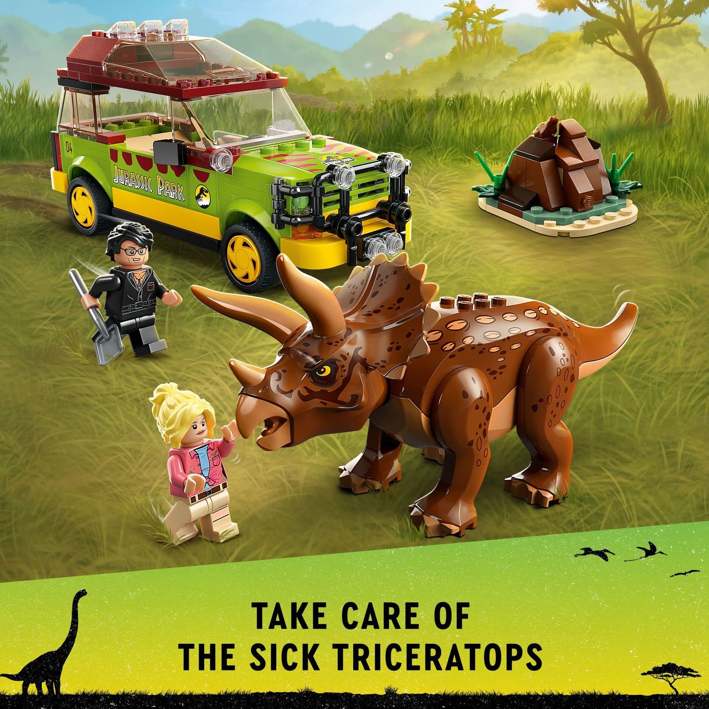 LEGO 76959 Jurasic World Triceratops Research | 281 PCS | Retired
