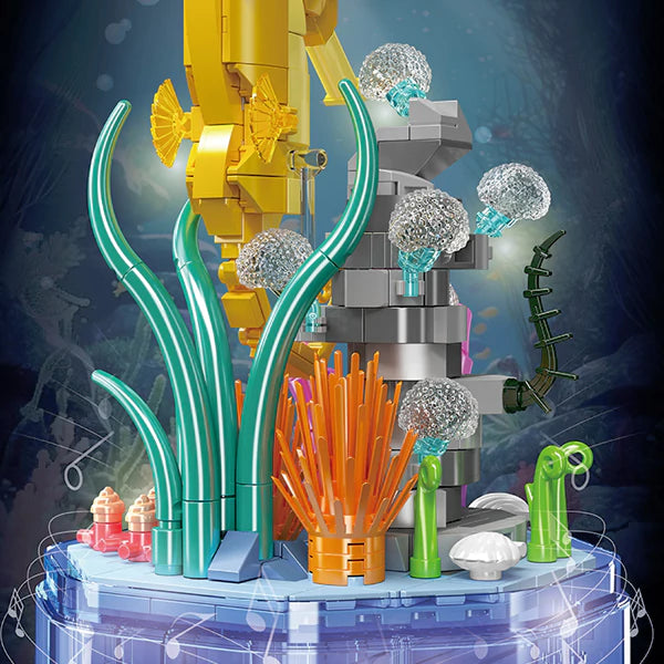 Mould King 10100 Seahorse Music Box with Lightning Building Toy Set | 424 PCS