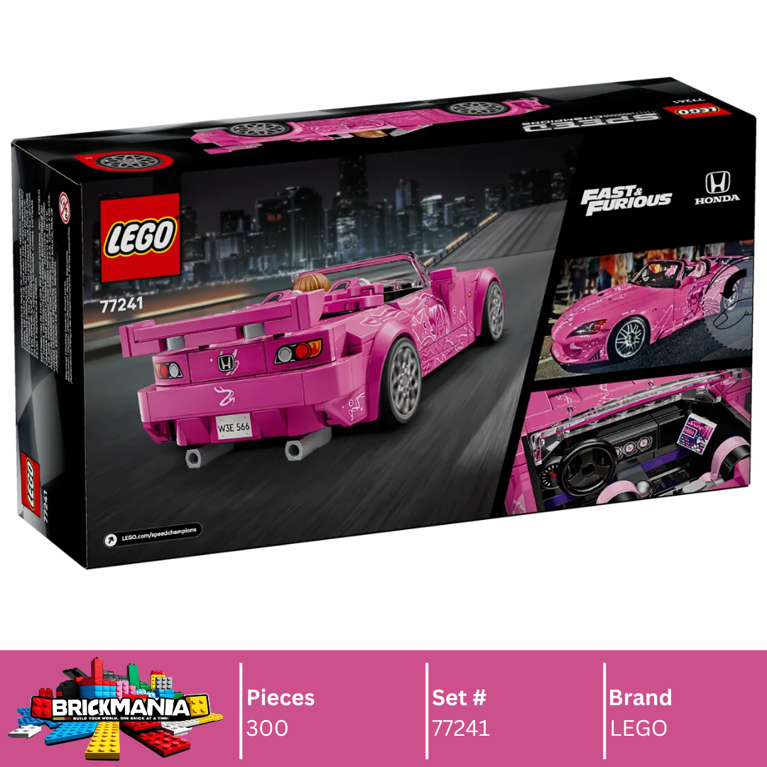LEGO 77241 Speed Champions 2 Fast 2 Furious Honda S2000 | 300 PCS LEGO 77241 Speed Champions 2 Fast 2 Furious Honda S2000 | 300 PCS