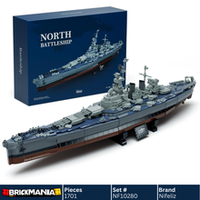 Nifeliz NF10280A North Battleship Building Set | 1701 PCS
