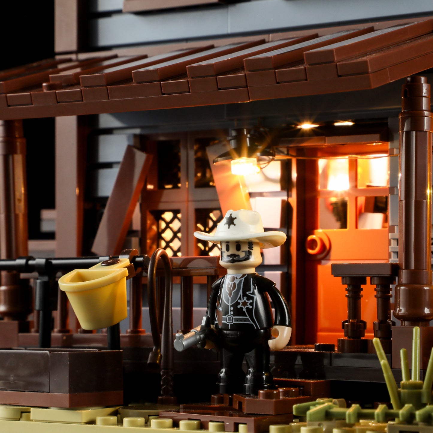Lumibricks F9026 V2.0 Old West Sheriff's Office Building Toy Set | 1240 PCS