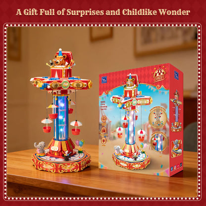 Pantasy 86003 Retro Collection Circus Paradrop Building Toy Set | 1680 PCS