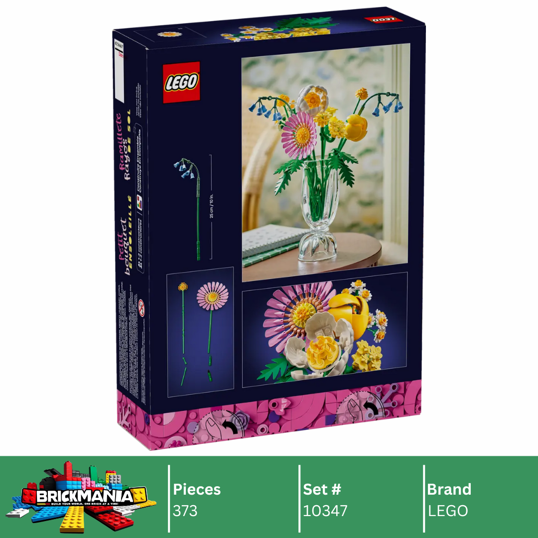 LEGO 10347 Botanicals Petite Sunny Bouquet | 373 PCS – Brickmania