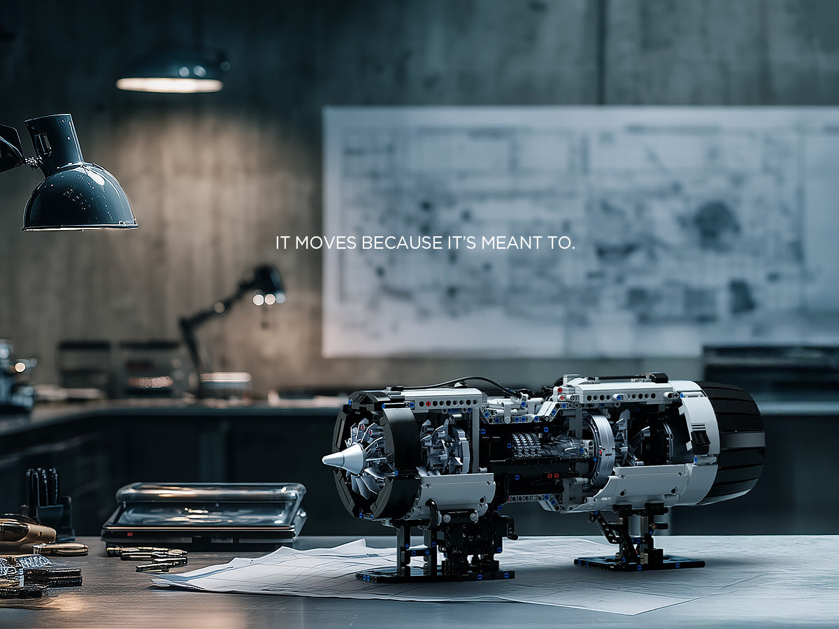 Nifeliz NF10317 Turbofan Engine Building Set | 2216 PCS