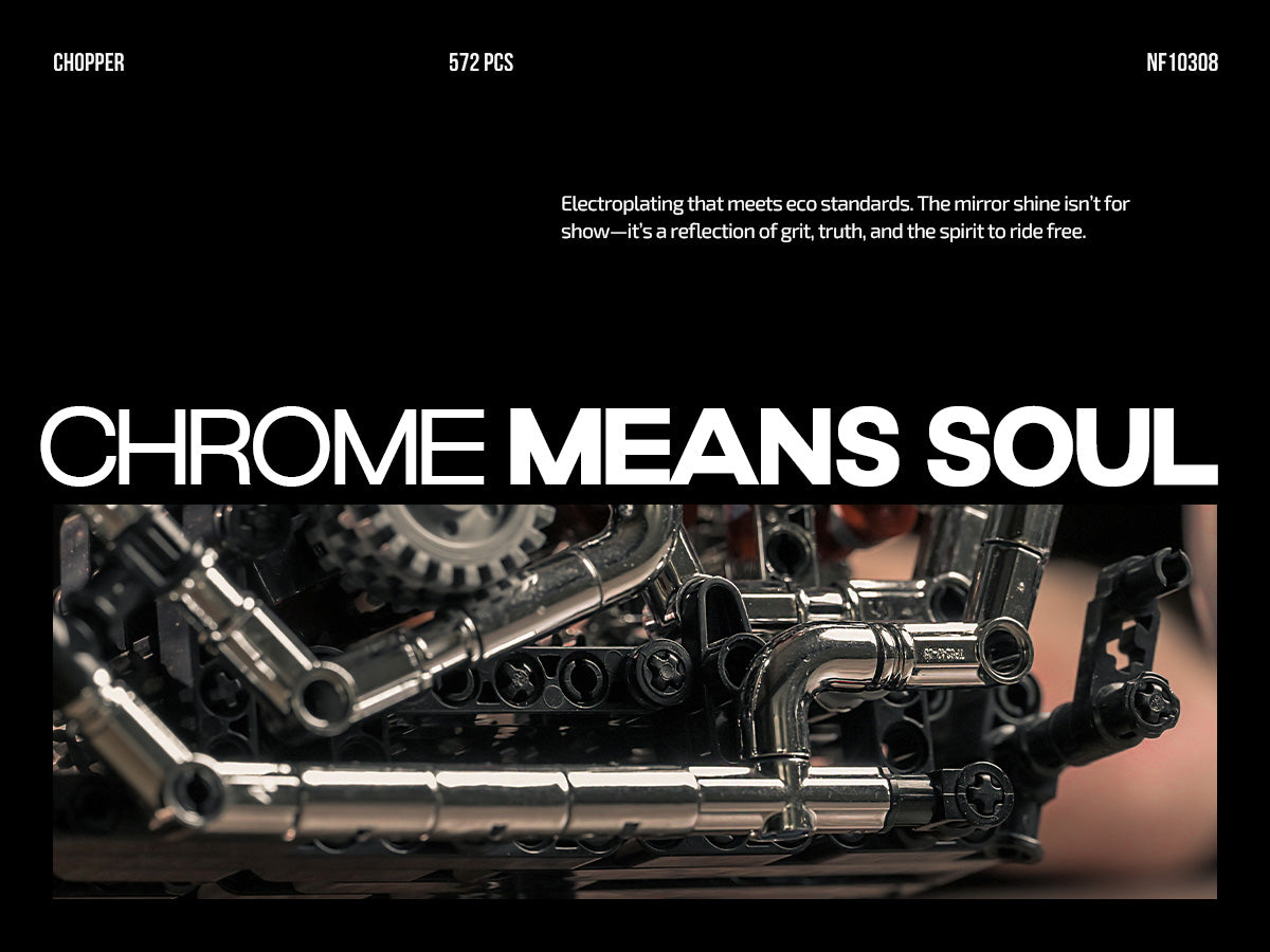 Nifeliz NF10308 Chopper Motorcycle Building Set | 572 PCS