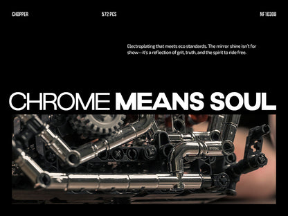 Nifeliz NF10308 Chopper Motorcycle Building Set | 572 PCS