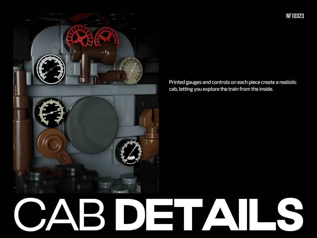 Nifeliz NF10323 Pere Marquette Train Building Set | 1587 PCS