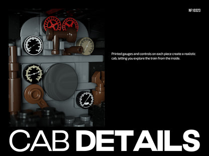 Nifeliz NF10323 Pere Marquette Train Building Set | 1587 PCS