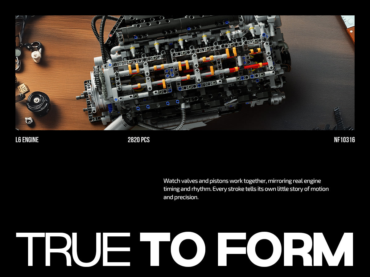 Nifeliz NF10316 L6 Engine Building Set | 2820 PCS