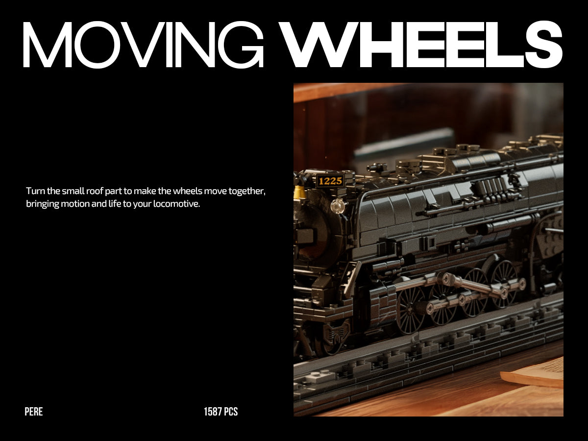 Nifeliz NF10323 Pere Marquette Train Building Set | 1587 PCS