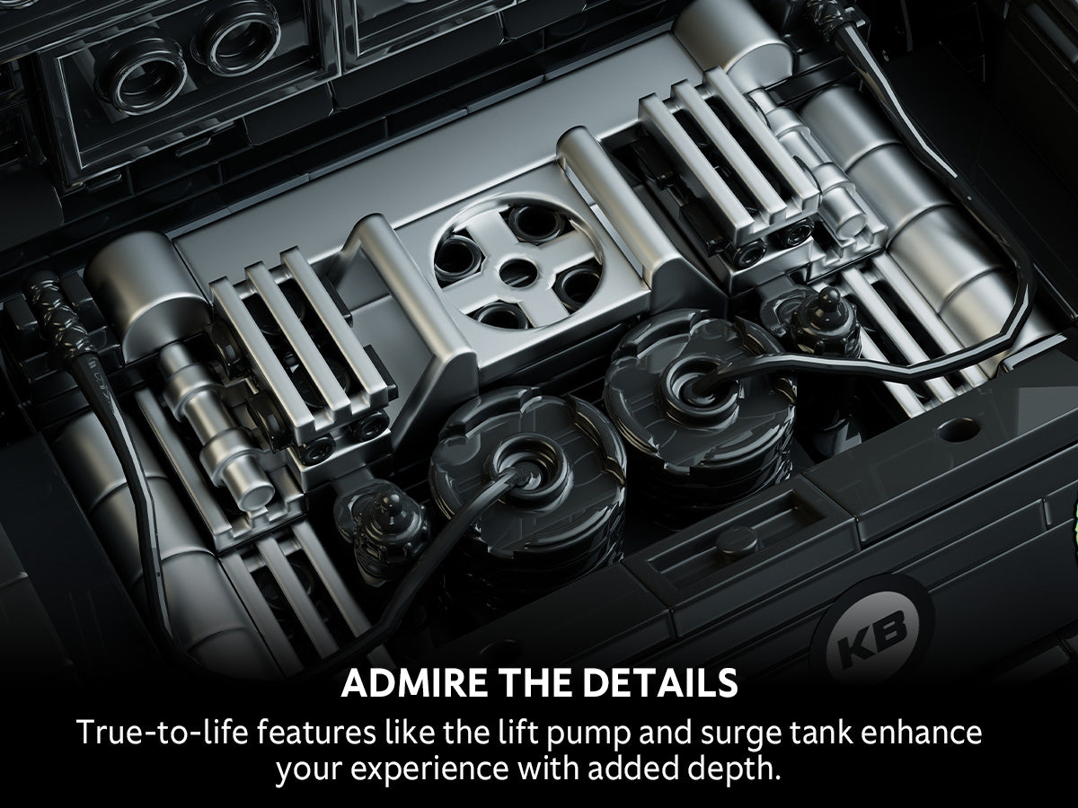 Nifeliz NF10272A Mini HOONIKEN Muscle Car Building Set | 1605 PCS