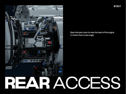 Nifeliz NF10317 Turbofan Engine Building Set | 2216 PCS