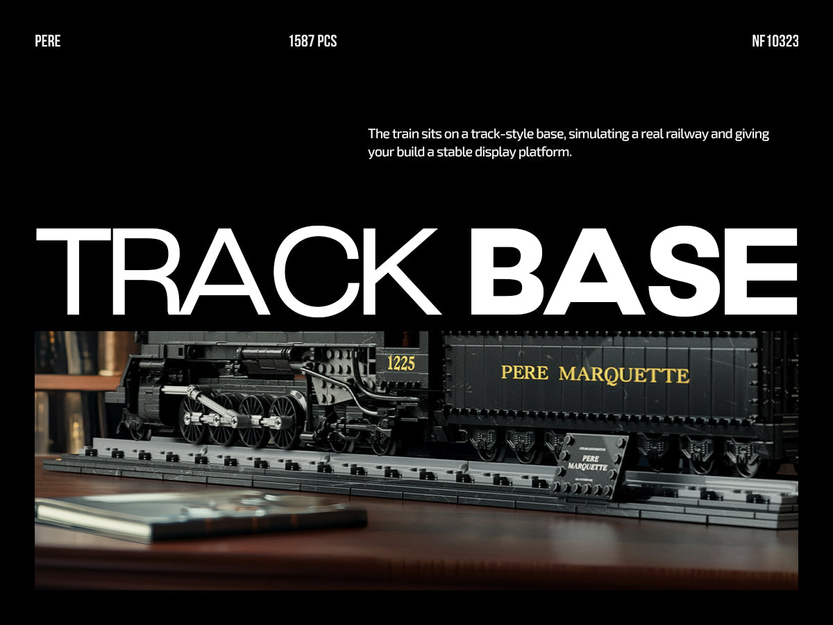 Nifeliz NF10323 Pere Marquette Train Building Set | 1587 PCS