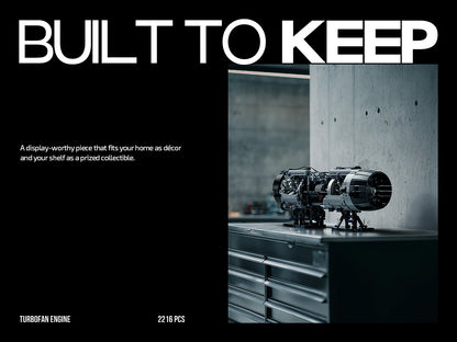 Nifeliz NF10317 Turbofan Engine Building Set | 2216 PCS