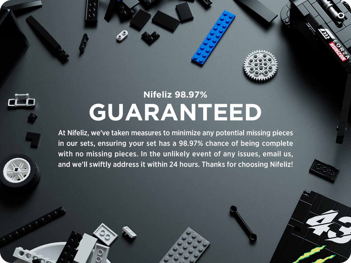 Nifeliz NF10272A Mini HOONIKEN Muscle Car Building Set | 1605 PCS