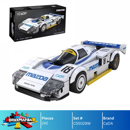 CaDA C55029W Mazda 787B (#18) 1991 Building Toy Set | 242 PCS