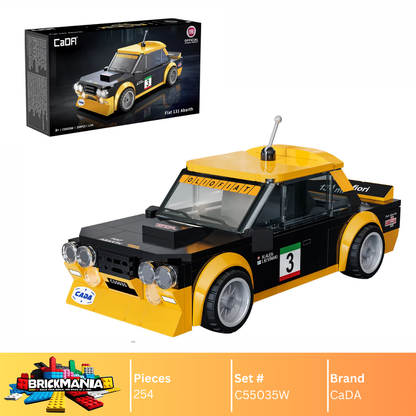 CaDA C55035W Fiat 131 Abarth Building Toy Set | 254 PCS