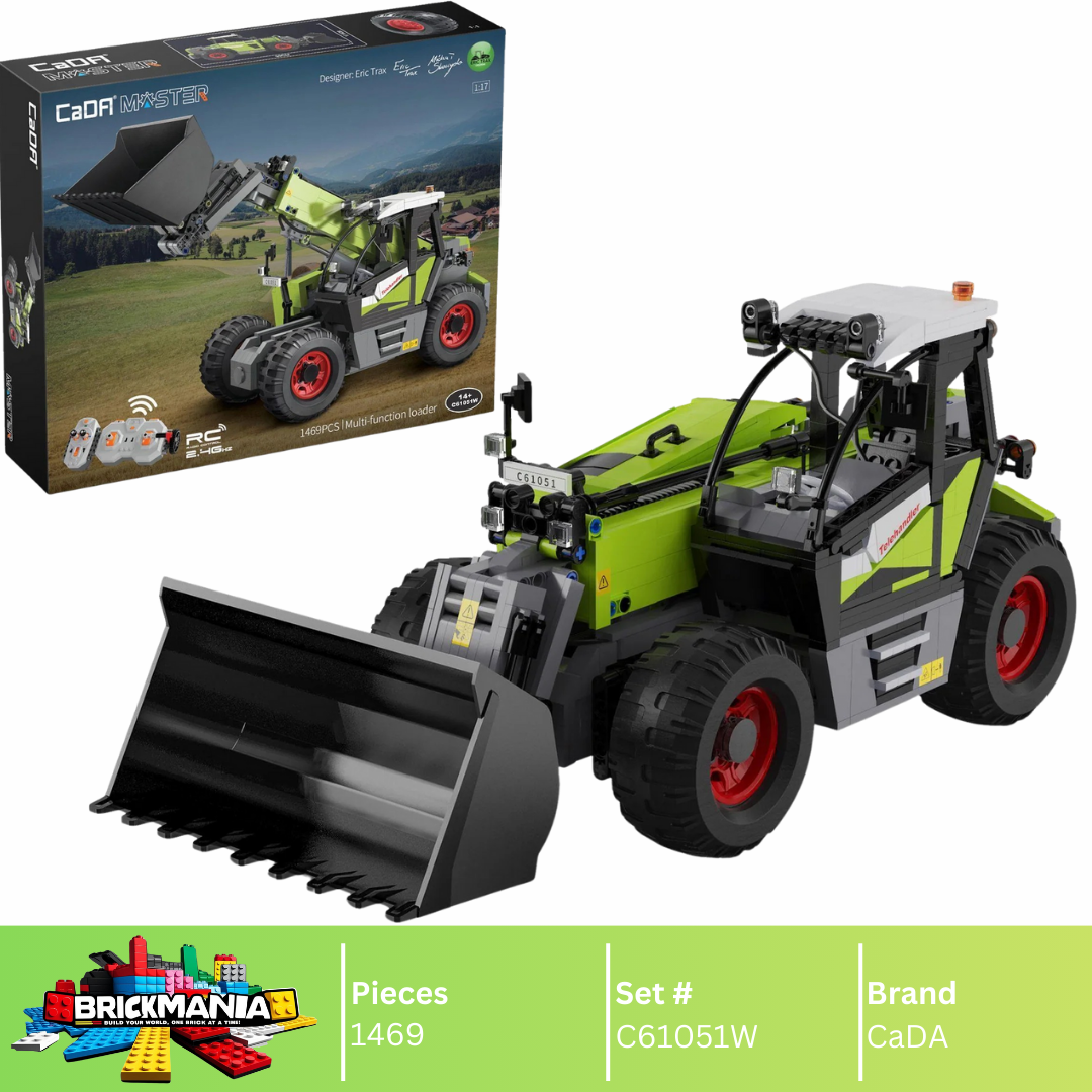 CaDA C61051W Telehandler Building Toy Set | 1469 PCS – Brickmania