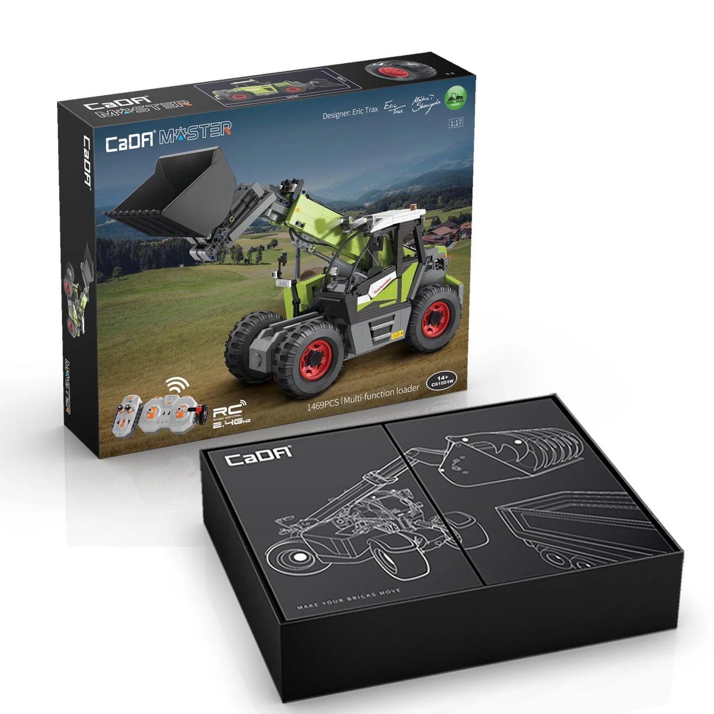 CaDA C61051W Telehandler Building Toy Set | 1469 PCS