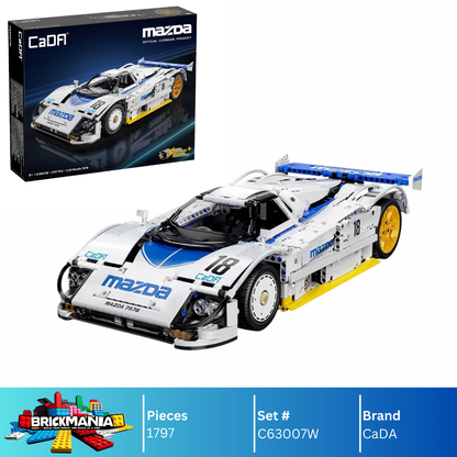 CaDA C63007W Mazda 787B Building Toy Set | 1797 PCS